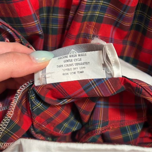 Eileen West Vintage Red Plaid Dress - Picture 7 of 7